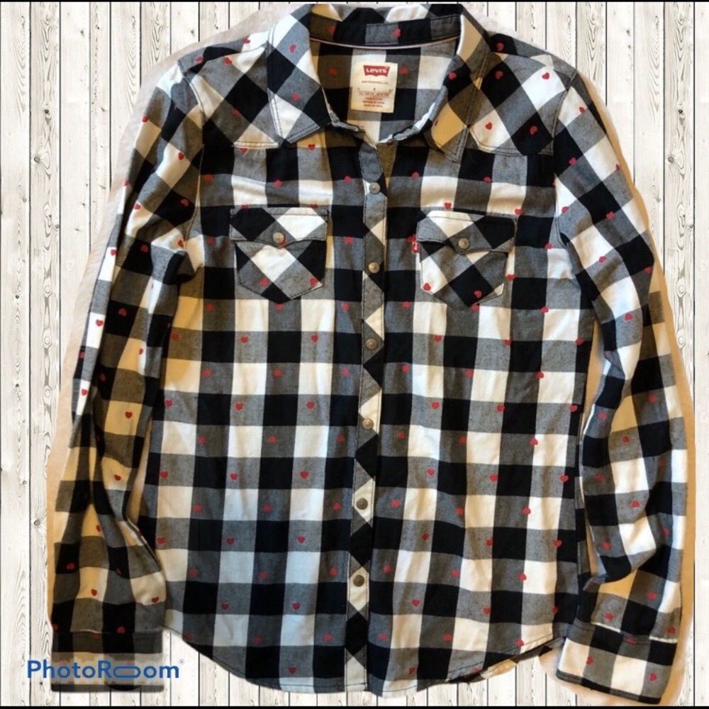 Levi's Junior girl's large flannel shirt 12-13